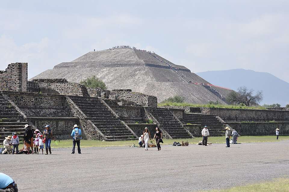 The Pyramid of the Sun from the Avenue of the Dead, Teotihuacán